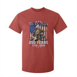 George Washington Playing Guitar 250th Anniversary USA T Shirt For Kid We The People 250 Years 1776 2026