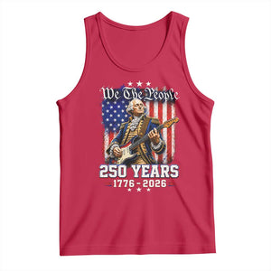 George Washington Playing Guitar 250th Anniversary USA Tank Top We The People 250 Years 1776 2026