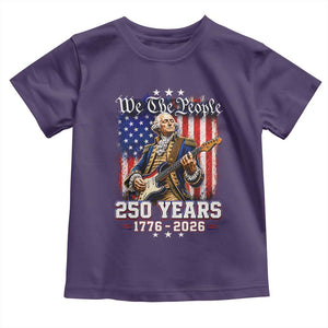 George Washington Playing Guitar 250th Anniversary USA Toddler T Shirt We The People 250 Years 1776 2026