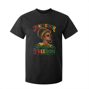Juneteenth Rooted In Freedom Since 1865 T Shirt For Kid Black Women African American TS11 Black Print Your Wear