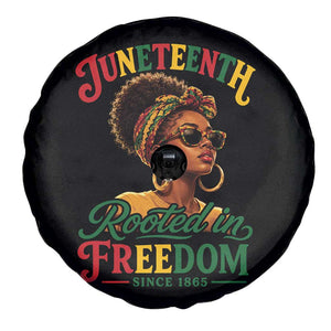 Juneteenth Rooted In Freedom Since 1865 Spare Tire Cover Black Women African American TS11 Print Your Wear