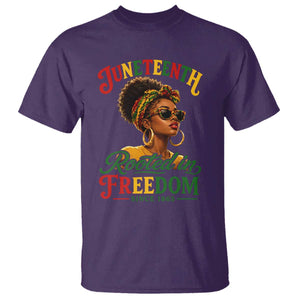Juneteenth Rooted In Freedom Since 1865 T Shirt Black Women African American TS11 Purple Print Your Wear