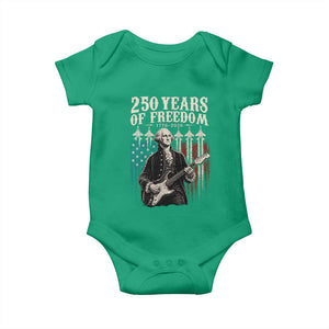 George Washington Playing Guitar 250 Years of Freedom Baby Onesie