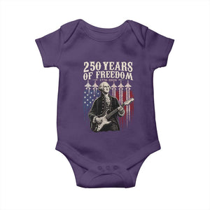 George Washington Playing Guitar 250 Years of Freedom Baby Onesie