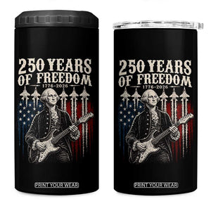 George Washington Playing Guitar 250 Years of Freedom 4 in 1 Can Cooler Tumbler