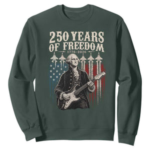 George Washington Playing Guitar 250 Years of Freedom Sweatshirt