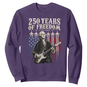 George Washington Playing Guitar 250 Years of Freedom Sweatshirt