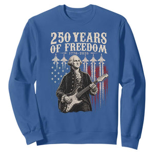 George Washington Playing Guitar 250 Years of Freedom Sweatshirt