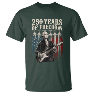 George Washington Playing Guitar 250 Years of Freedom T Shirt