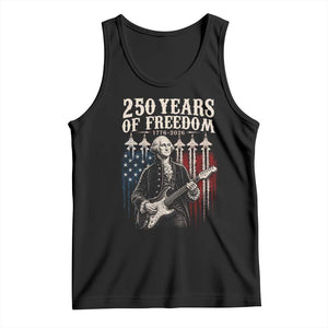 George Washington Playing Guitar 250 Years of Freedom Tank Top