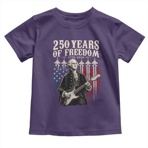 George Washington Playing Guitar 250 Years of Freedom Toddler T Shirt