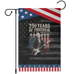 George Washington Playing Guitar 250 Years of Freedom Patriotic Garden Flag