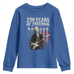 George Washington Playing Guitar 250 Years of Freedom Youth Sweatshirt