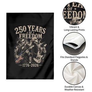 George Washington Lincoln Playing Guitar USA 250th Anniversary Garden Flag 250 Years Of Freedom 1776 2026 TS11 Print Your Wear