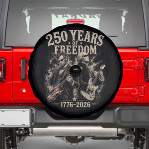 George Washington Lincoln Playing Guitar USA 250th Anniversary Spare Tire Cover 250 Years Of Freedom 1776 2026 TS11 Black Print Your Wear