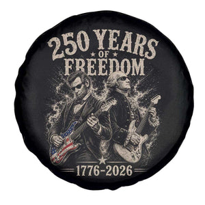 George Washington Lincoln Playing Guitar USA 250th Anniversary Spare Tire Cover 250 Years Of Freedom 1776 2026 TS11 Print Your Wear