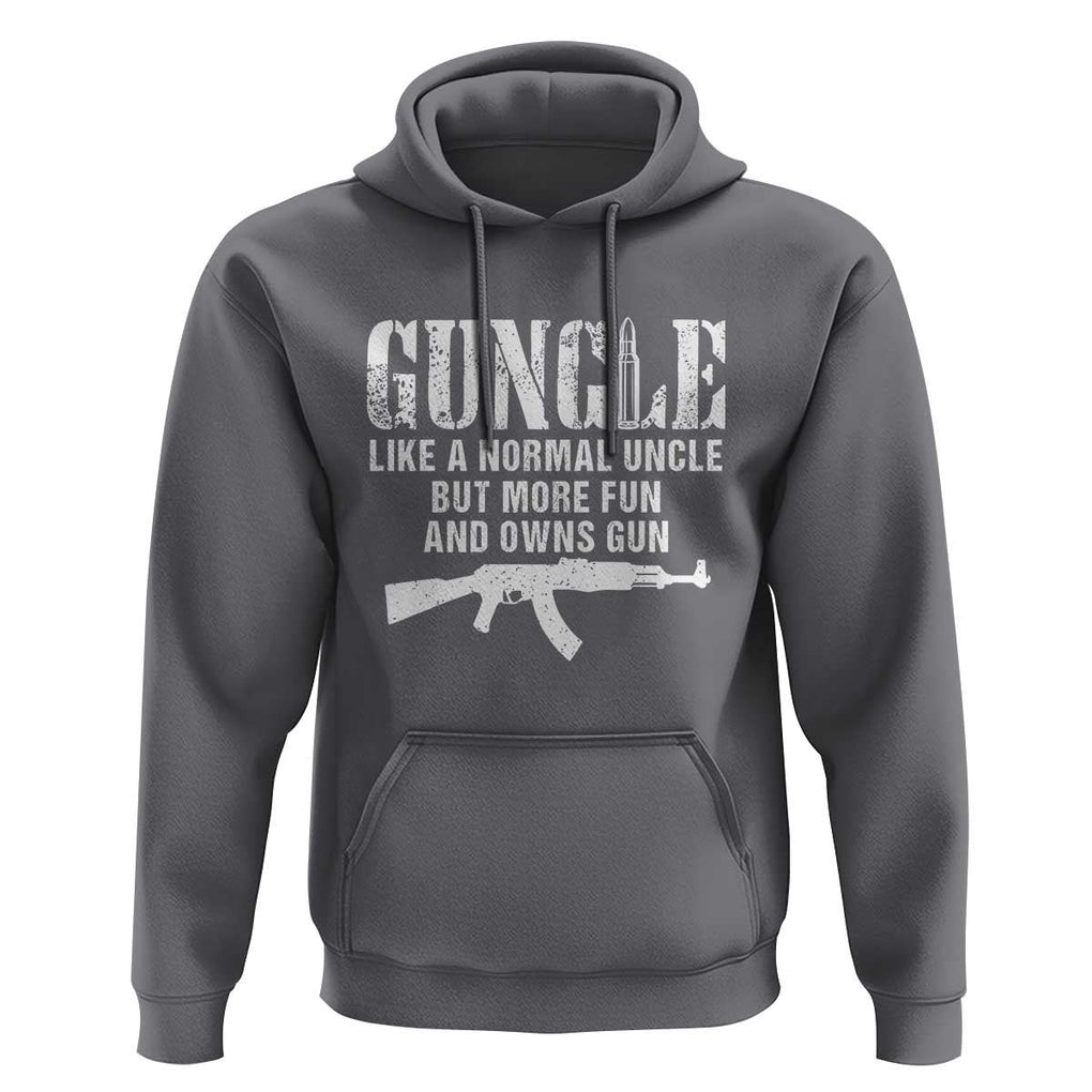 Funny Uncle Hoodie Guncle Like A Normal Uncle But More Fun TS11 Charcoal Print Your Wear