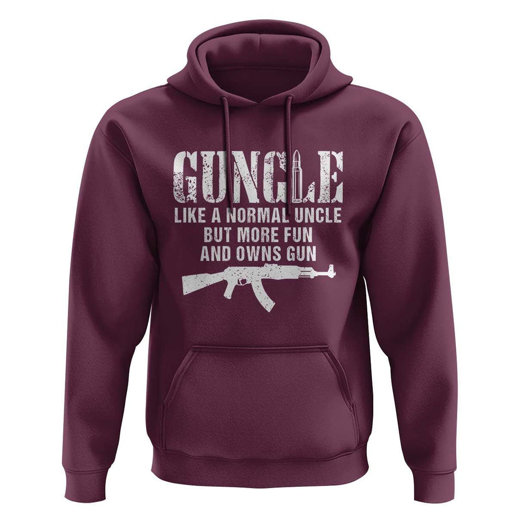 Funny Uncle Hoodie Guncle Like A Normal Uncle But More Fun TS11 Maroon Print Your Wear