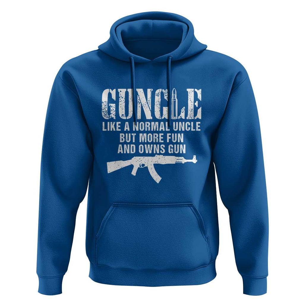 Funny Uncle Hoodie Guncle Like A Normal Uncle But More Fun TS11 Royal Blue Print Your Wear