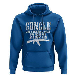Funny Uncle Hoodie Guncle Like A Normal Uncle But More Fun TS11 Royal Blue Print Your Wear