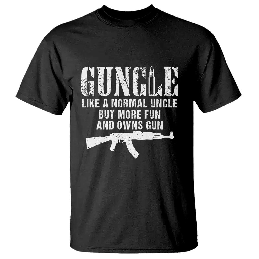 Funny Uncle T Shirt Guncle Like A Normal Uncle But More Fun TS11 Black Print Your Wear