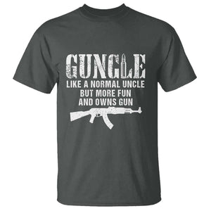 Funny Uncle T Shirt Guncle Like A Normal Uncle But More Fun TS11 Dark Heather Print Your Wear