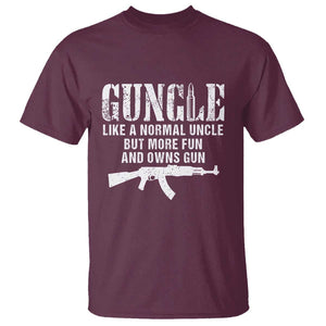Funny Uncle T Shirt Guncle Like A Normal Uncle But More Fun TS11 Maroon Print Your Wear