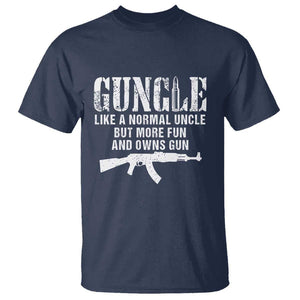 Funny Uncle T Shirt Guncle Like A Normal Uncle But More Fun TS11 Navy Print Your Wear