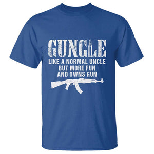 Funny Uncle T Shirt Guncle Like A Normal Uncle But More Fun TS11 Royal Blue Print Your Wear