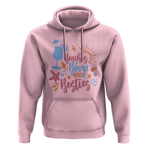 Funny Girls Trip Hoodie Beaches Booze And Besties Seashell Cocktail TS11 Light Pink Print Your Wear