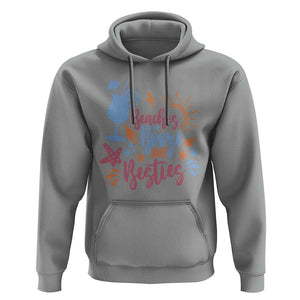 Funny Girls Trip Hoodie Beaches Booze And Besties Seashell Cocktail TS11 Sport Gray Print Your Wear