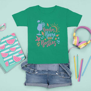 Funny Girls Trip T Shirt For Kid Beaches Booze And Besties Seashell Cocktail TS11 Irish Green Print Your Wear