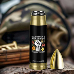 John Lewis Quote Bullet Tumbler Get In Good Necessary Trouble Civil Rights Handfist TS11 Print Your Wear