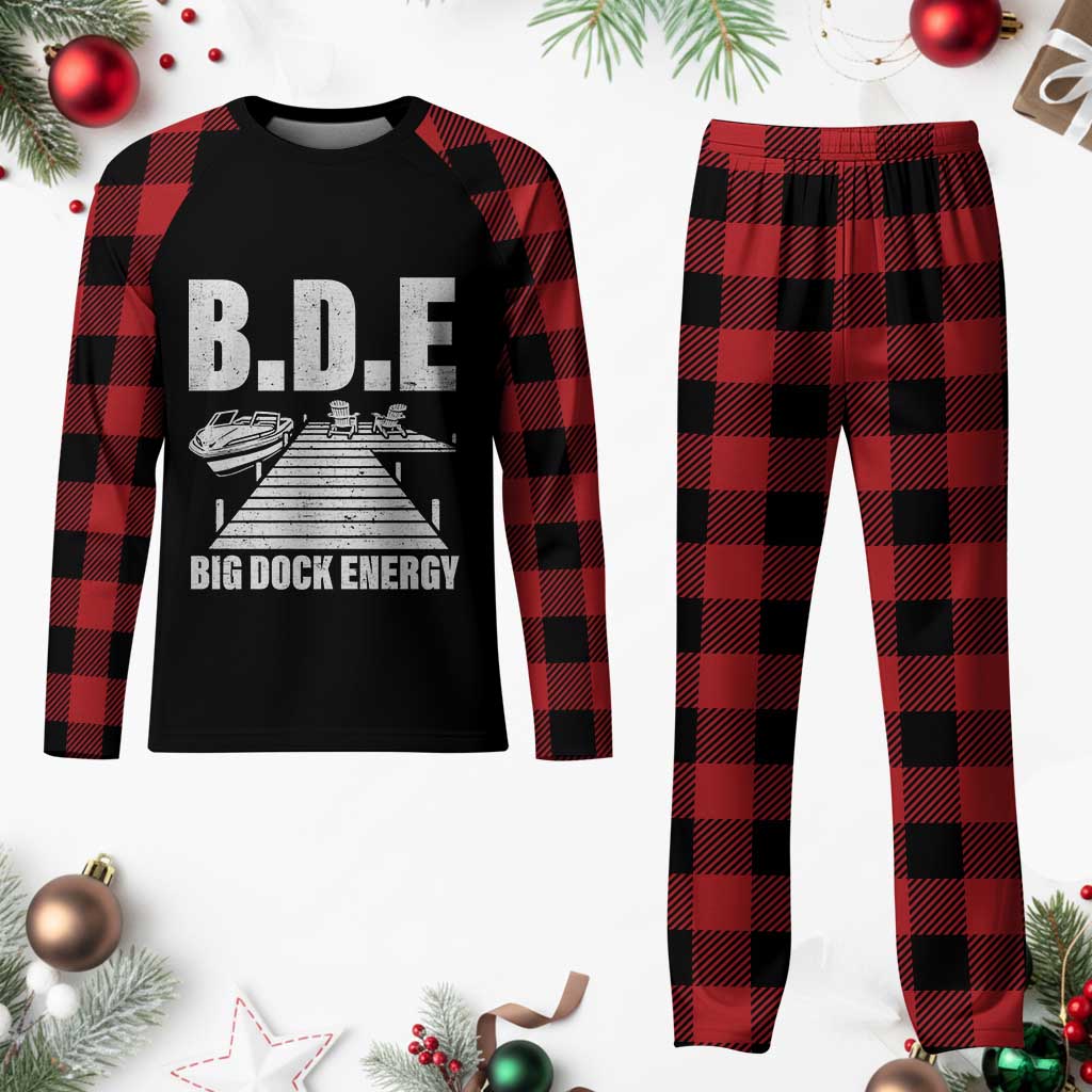 Funny BDE Big Dock Energy Plaid Pajama Set Lake And Boating Lover TS11 Buffalo Plaid Print Your Wear