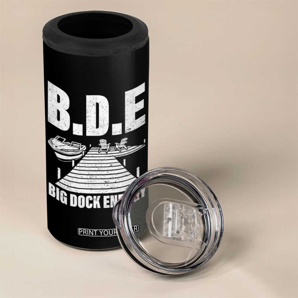 Funny BDE Big Dock Energy 4 in 1 Can Cooler Tumbler Lake And Boating Lover TS11 Print Your Wear