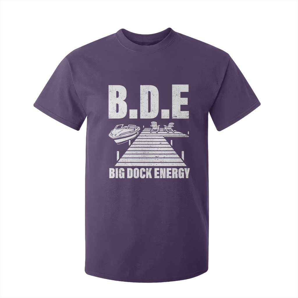 Funny BDE Big Dock Energy T Shirt For Kid Lake And Boating Lover TS11 Purple Print Your Wear