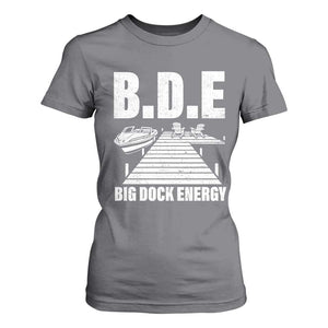 Funny BDE Big Dock Energy T Shirt For Women Lake And Boating Lover TS11 Charcoal Print Your Wear