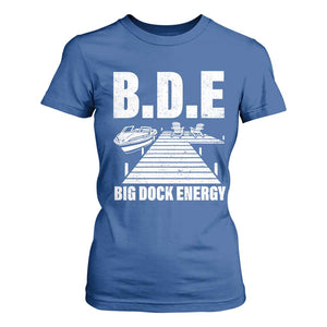 Funny BDE Big Dock Energy T Shirt For Women Lake And Boating Lover TS11 Royal Blue Print Your Wear