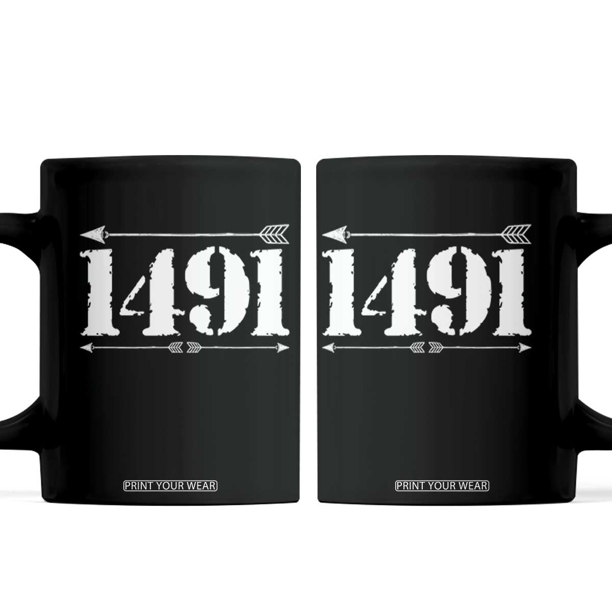 Proud Native American 1491 Indigenous People Day Coffee Mug TS11 Black Print Your Wear