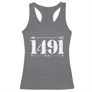 Proud Native American 1491 Indigenous People Day Racerback Tank Top TS11 Charcoal Print Your Wear