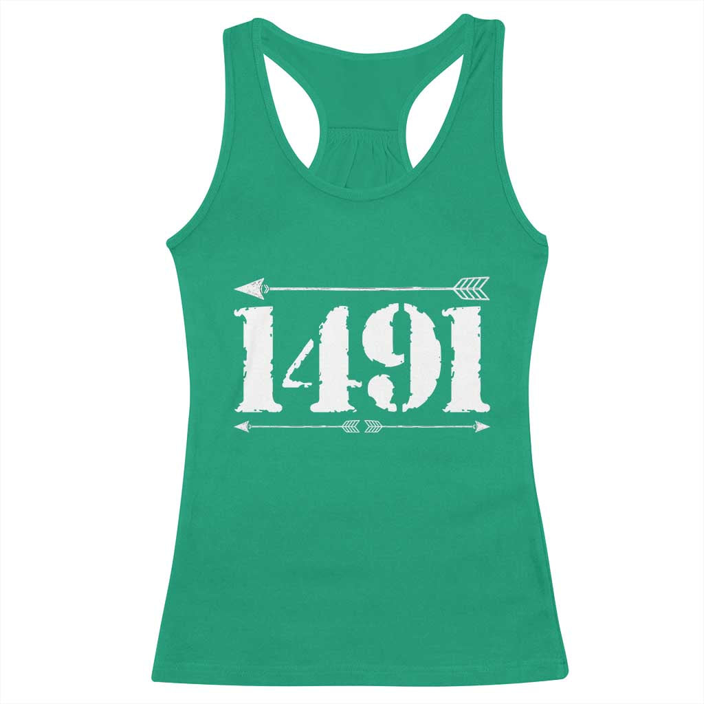Proud Native American 1491 Indigenous People Day Racerback Tank Top TS11 Irish Green Print Your Wear