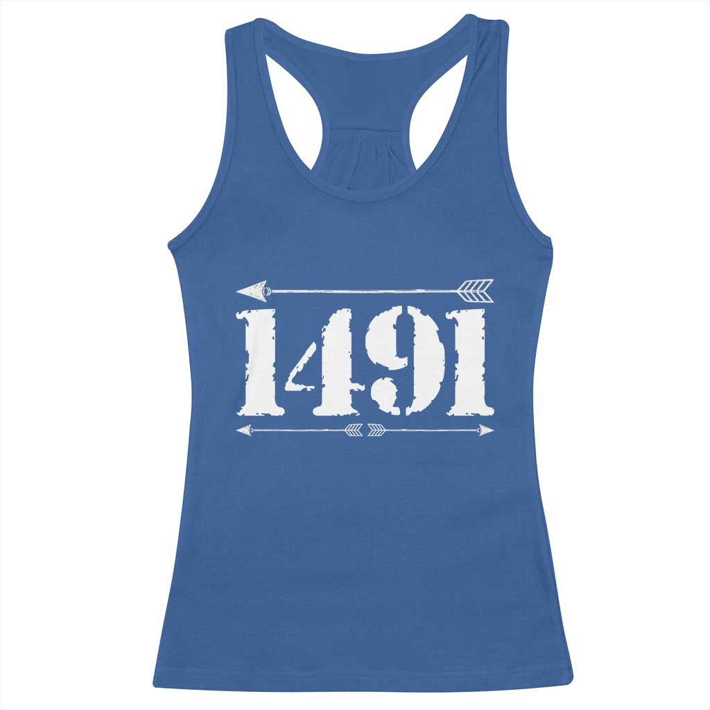 Proud Native American 1491 Indigenous People Day Racerback Tank Top TS11 Royal Blue Print Your Wear