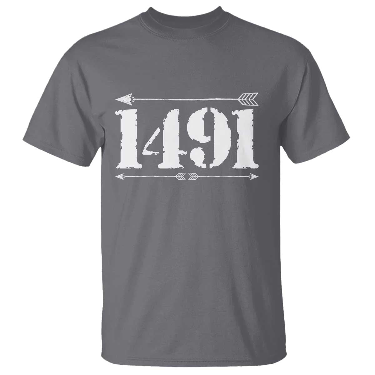 Proud Native American 1491 Indigenous People Day T Shirt TS11 Charcoal Print Your Wear