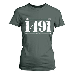 Proud Native American 1491 Indigenous People Day T Shirt For Women TS11 Dark Forest Green Print Your Wear