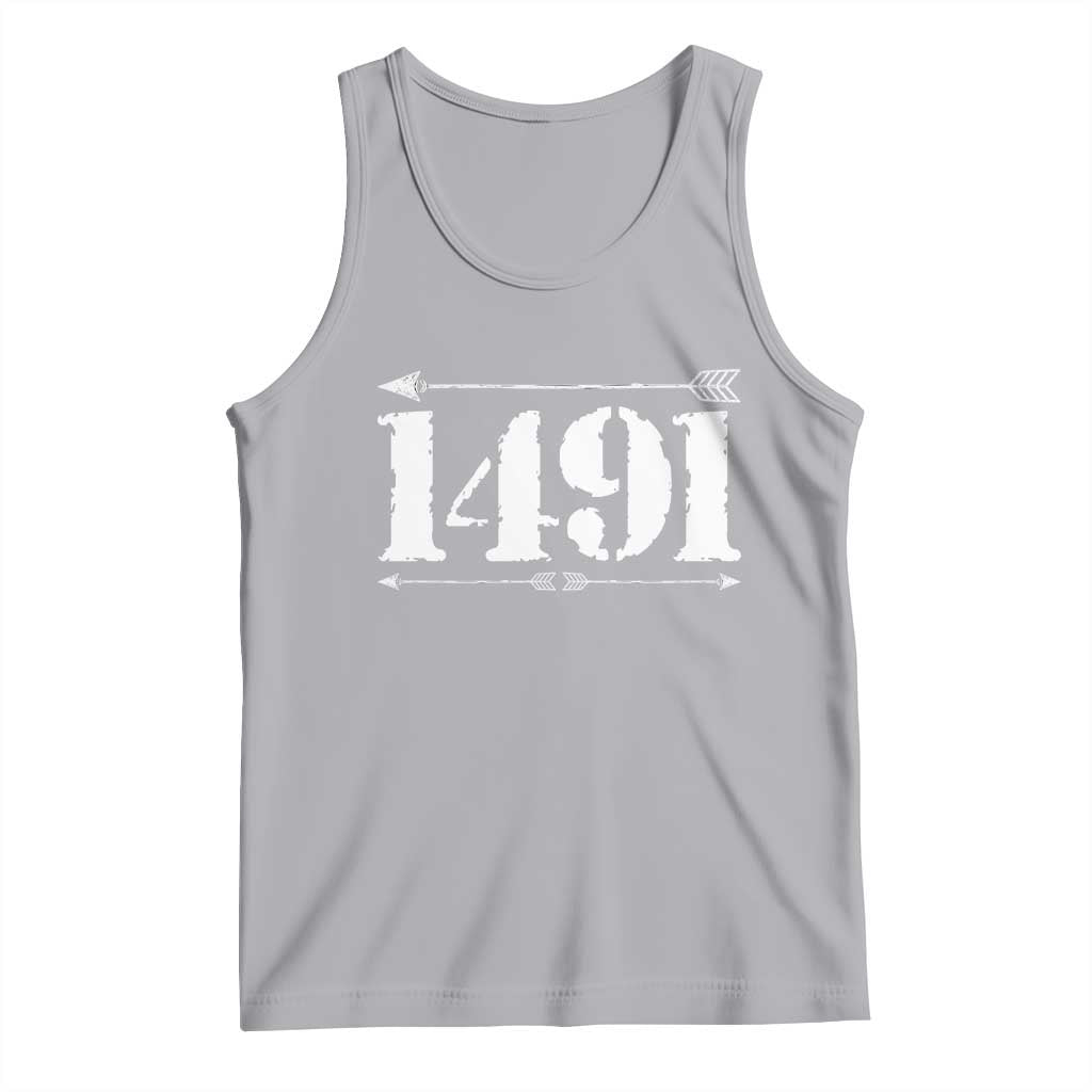 Proud Native American 1491 Indigenous People Day Tank Top TS11 Athletic Heather Print Your Wear