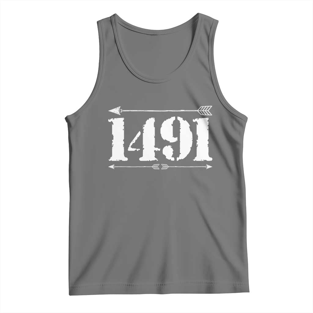 Proud Native American 1491 Indigenous People Day Tank Top TS11 Black Heather Print Your Wear