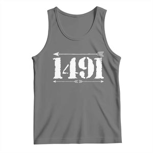 Proud Native American 1491 Indigenous People Day Tank Top TS11 Black Heather Print Your Wear