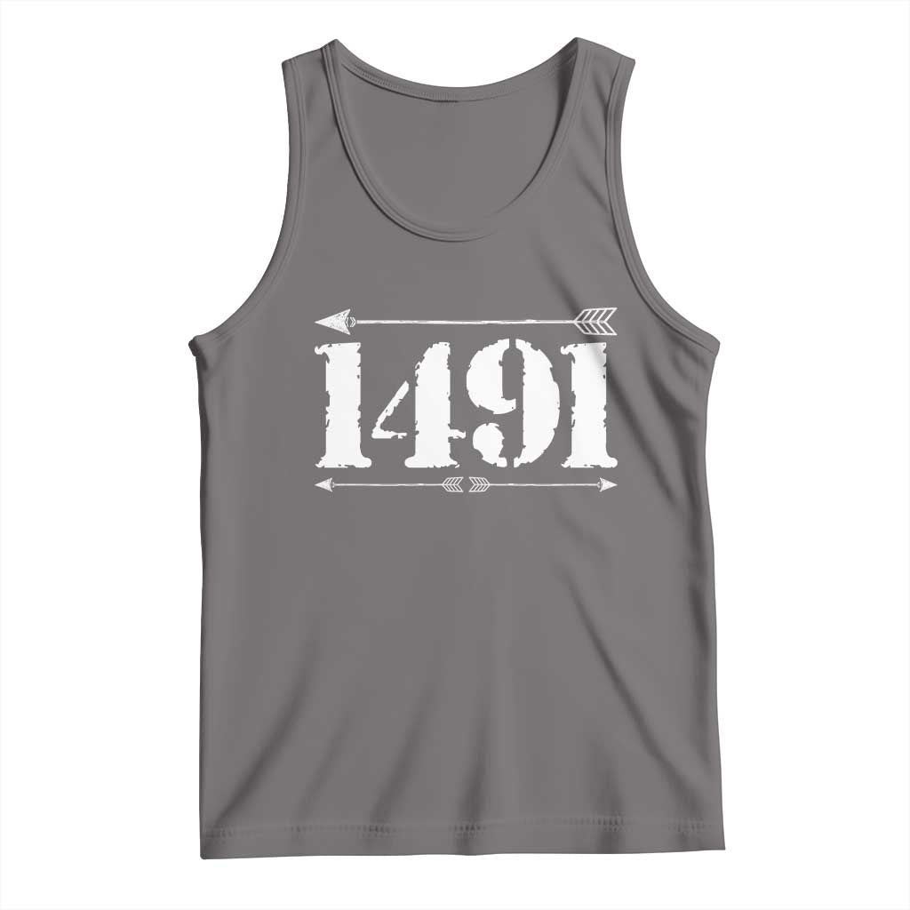 Proud Native American 1491 Indigenous People Day Tank Top TS11 Deep Heather Print Your Wear