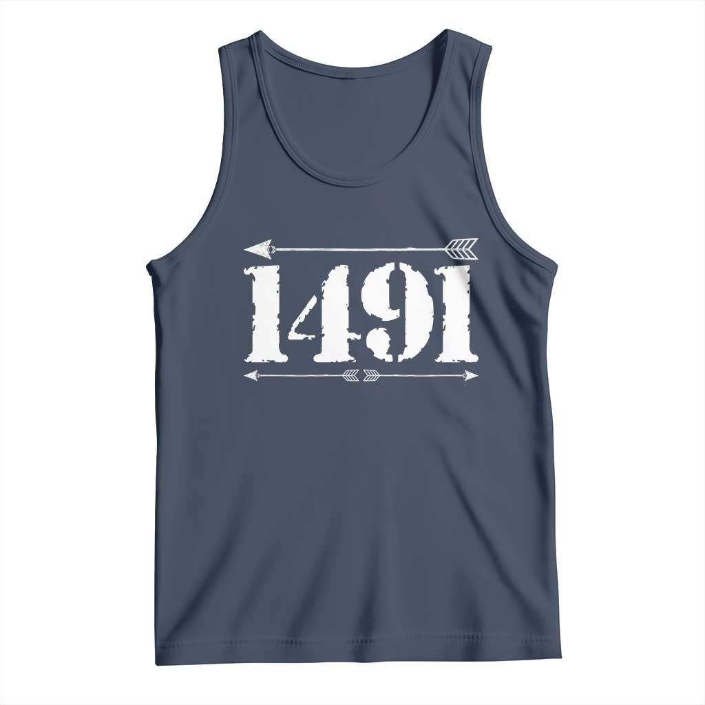 Proud Native American 1491 Indigenous People Day Tank Top TS11 Navy Print Your Wear