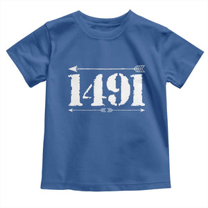 Proud Native American 1491 Indigenous People Day Toddler T Shirt TS11 Royal Blue Print Your Wear